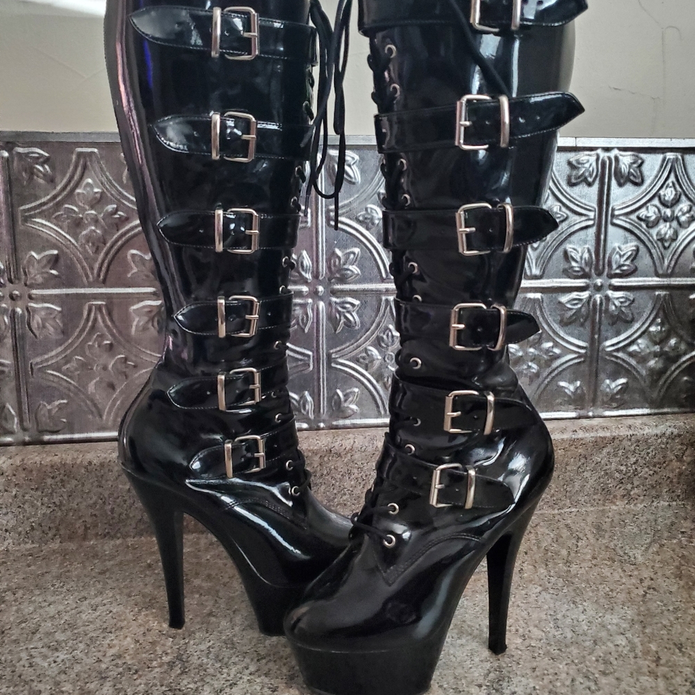 Black Platform Boots - Costume